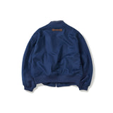 Wool blouson jacket / Deep blue