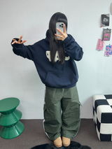 トラックカーゴストリングパディングパンツ ❤🖤🤎💚💙5カラー