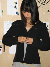 SNAP HOODIE SHIRT (BLACK)