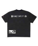BBD Anxiety Multi Patch Stripe T-Shirt (Black&Charcoal)
