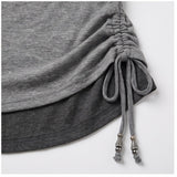 Talia Star Shirring Layered T-shirt