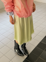 satin lace top