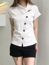 High China Button Blouse