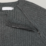 スキューダイアゴナルジッパーニット – M / L (6 Colors)