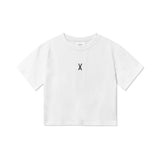 VA 3D Logo Crop T-Shirts / White