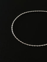 [925silver] Sparkle rope necklace