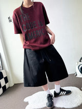 Bide Cotton Stitch Balloon Bermuda Shorts 2color