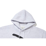 'Paw Wow Cat' Hoodie White Melange