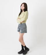 LINE STITCH LOGO CARDIGAN [3color]