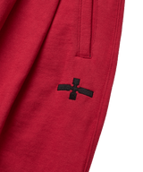 Cross Balloon Sweat Pants _ Dark Red