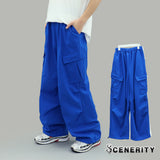 Kota Cargo Wide Pants (Blue)