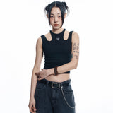 Heart Logo Golji Sleeveless - BLACK