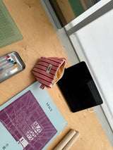 Pop-Up Pouch - Terry (Pink+Red)
