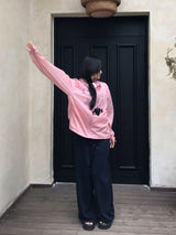 Peach Club Unbalance Shirring Summer Hood Windbreaker 