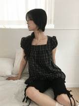Plaid Blouse