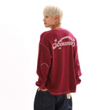 WAFFLE COZY L/S TEE_WINE