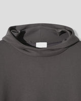 Urban crop high-neck fleece hoodie