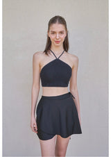 Stella Knit Top and Bottom Set Black