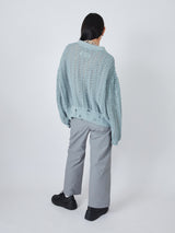 DISTRESSED NET KNIT SHIRTS