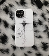 Ink Lettering Gothic Cross hard Case