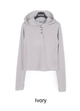 Arun Stripe Hood Long Sleeve T-shirt