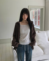 Kenda Slab Crop Hooded Zip-Up