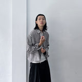 Boxy Check Cropped Shirt