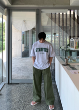 マーレットアイスリネンカーゴバンディングワイドパンツ