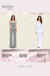 アンナ レース カーディガン トレーニング スリーピース セット (Sleeveless cardigan, pants)