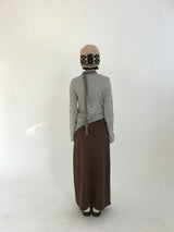 Ripi Side Button Knit+Scarf (4color)