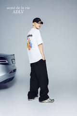 25SS ナイロンパラシュートパンツ チャコール