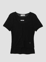 NUBASIC テンセルハーフTシャツセット ブラック