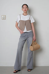 Washed Boots Cut Jeans_Gray