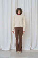 Carol boot-cut pants_brown