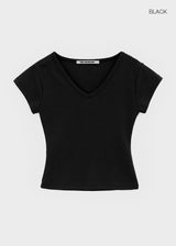 [B-BASIC] Standard Short Sleeve V-Neck Tee (2 SIZE)