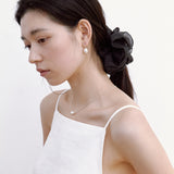 Irregular Polkadots Necklace, White