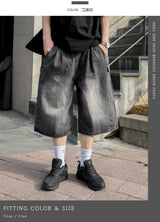 Dera Side Snap Bermuda Denim Pants