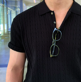 nade Cool Cable Collar Short Pant Knit
