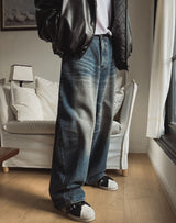 Dean Tiger Balloon Denim Pants