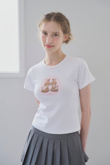 ローズバニーtシャツ