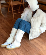 ロールアップラベルソックス
