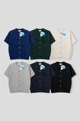 LMN センシティブバックルラウンドショートスリーブドカーディガン (6 colors)