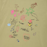 フィッシングアートコレクショングラフィックルーズフィットTシャツ [LIGHT OLIVE]