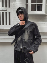 Tyrone Damage Hooded Denim Jacket