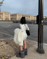 Bear fur boots