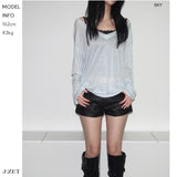 [TENCEL]ミスト フロー Vネック T