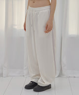 FROSS GLOSSY TRACK PANTS (IVORY) F26QD162