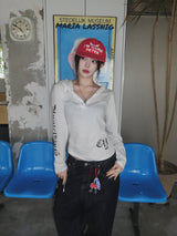 chrome lettering hoodie