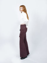 クロップダブルカラーシャツ (White)