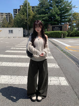 Picker V-neck Loose Cable Knit